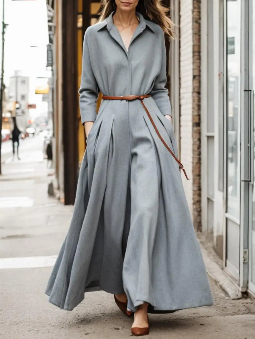 Dames Jumpsuit Lange Mouwen Zwart Elegante Stijl