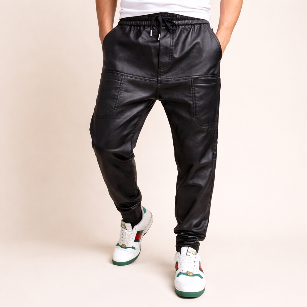Leren Broek Comfortabel Modern Design