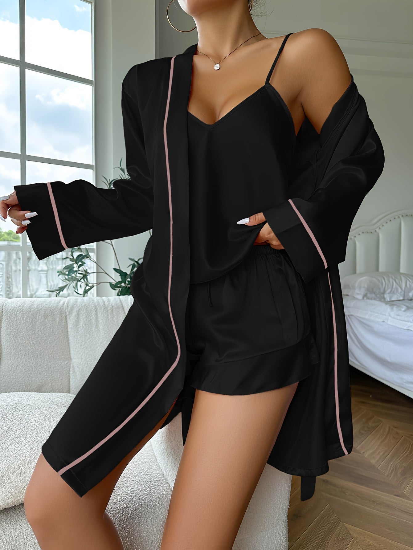 Zijden Pyjama Set