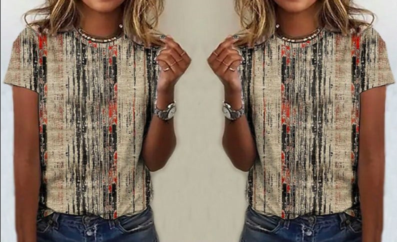 Vintage Grafische T-shirt Dames