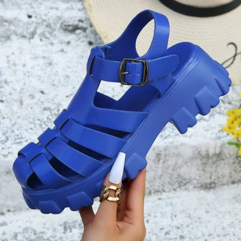 Sandalen Vintage Stijl Met Comfortabele Zool