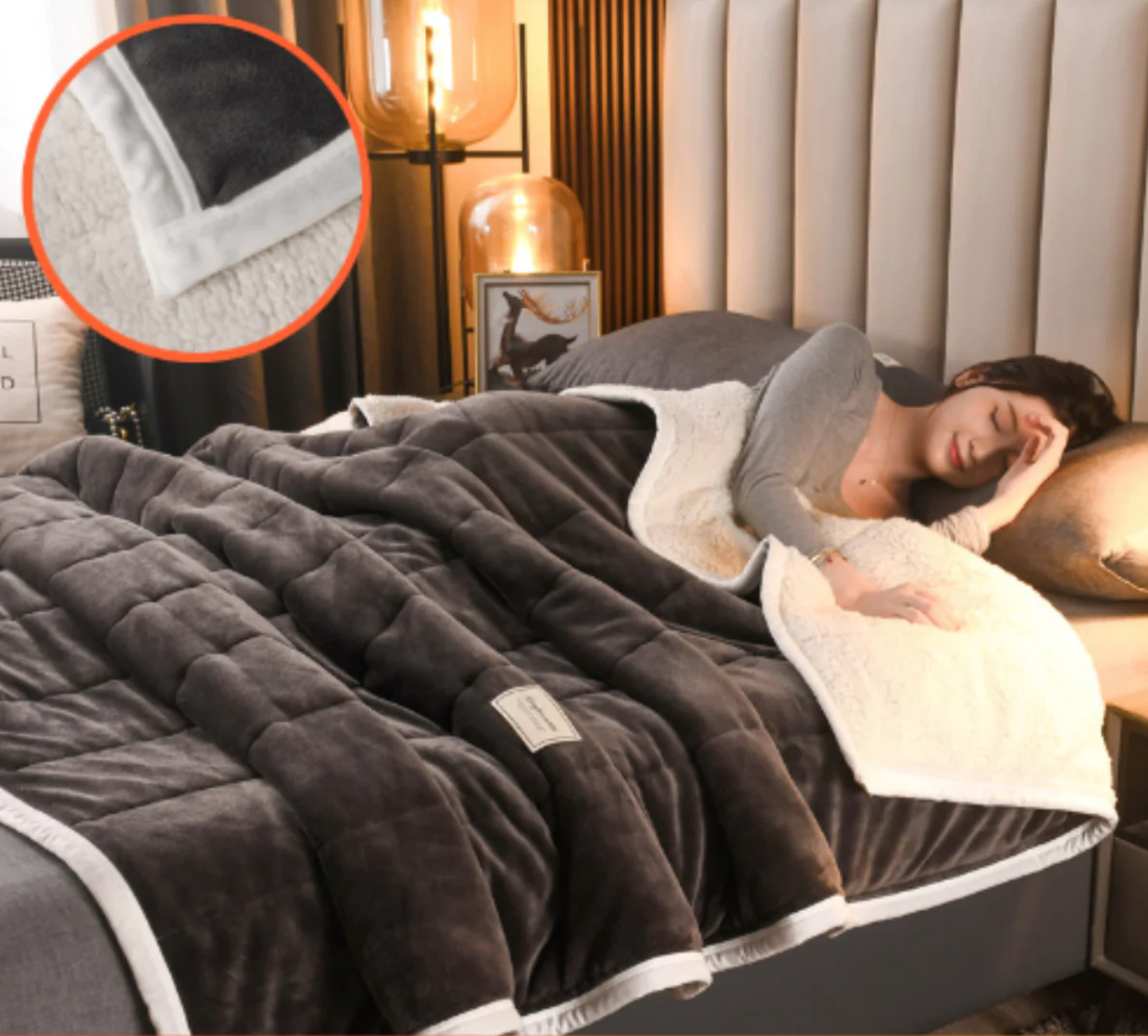 Dikke Fleece Deken Warm voor Bank en Bed