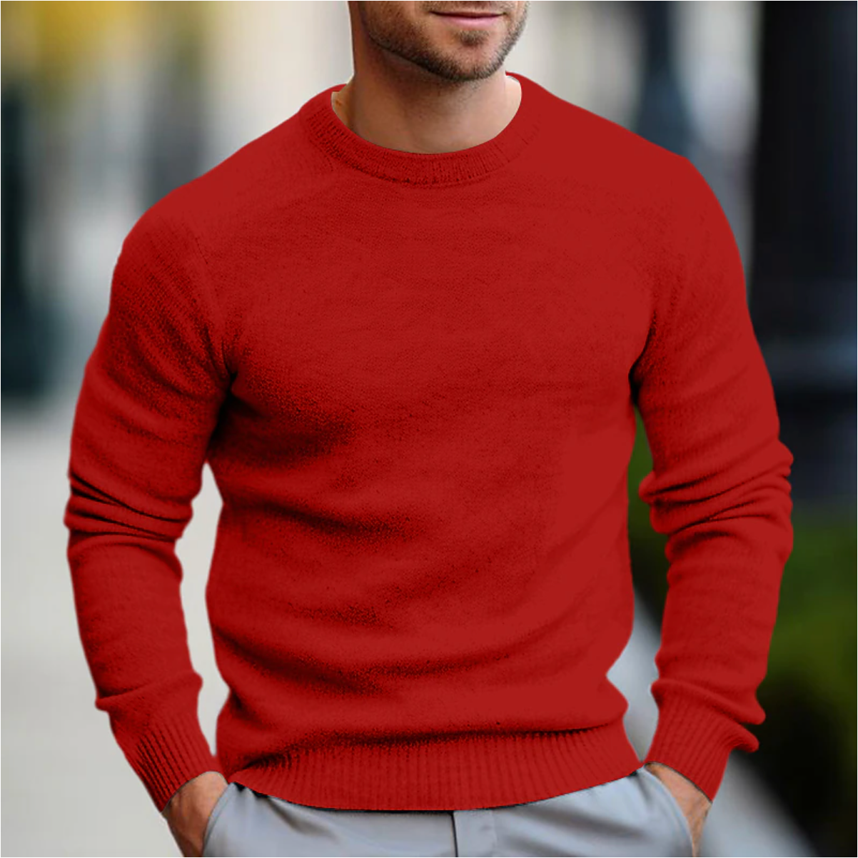 Heren Trui Ronde Hals Comfortabel en Stijlvol Casual