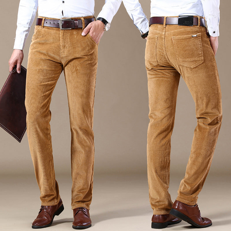 Corduroy Broek Klassiek Comfortabel Herenmodel