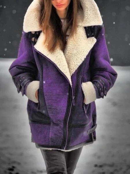 Dames Aviator Jas Shearling - Warme en Stoere Winterjas