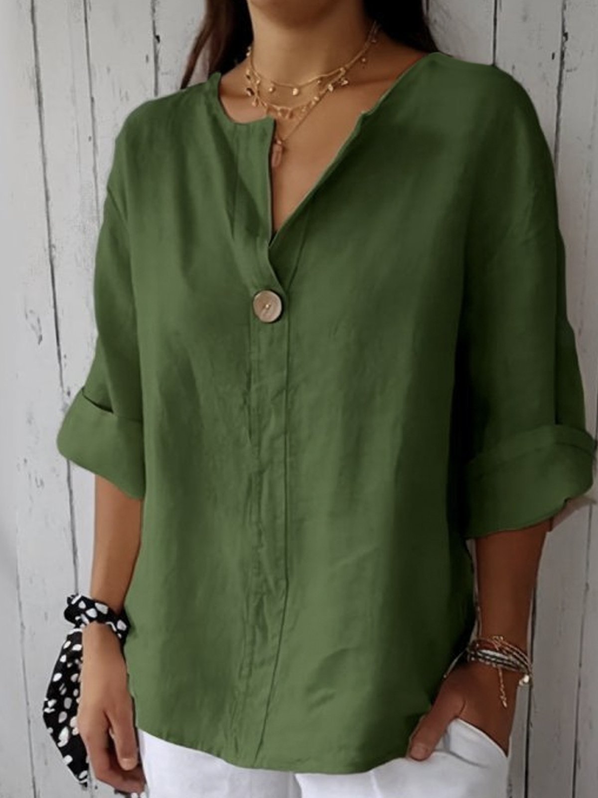 Sofie | Casual Damesblouse met V-Hals 6