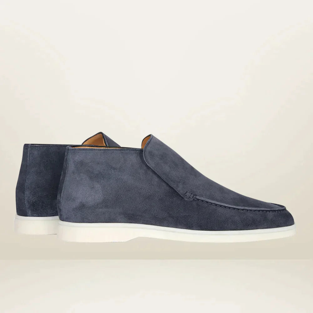 Zwarte Loafers Heren Suède Stijl Tijdloos