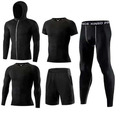 Heren Trainingspak Sneldrogend Elastisch Sportoutfit