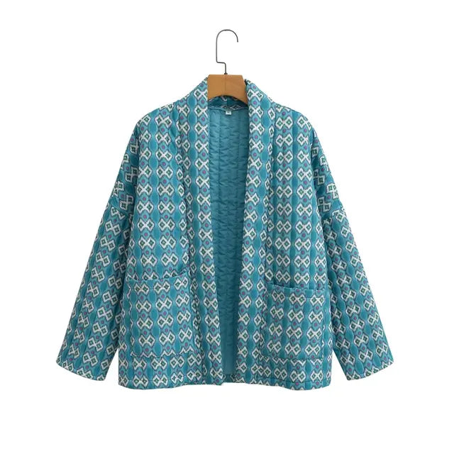 Vest voor Vrouwen met Unieke Bedrukking Retro Stijl