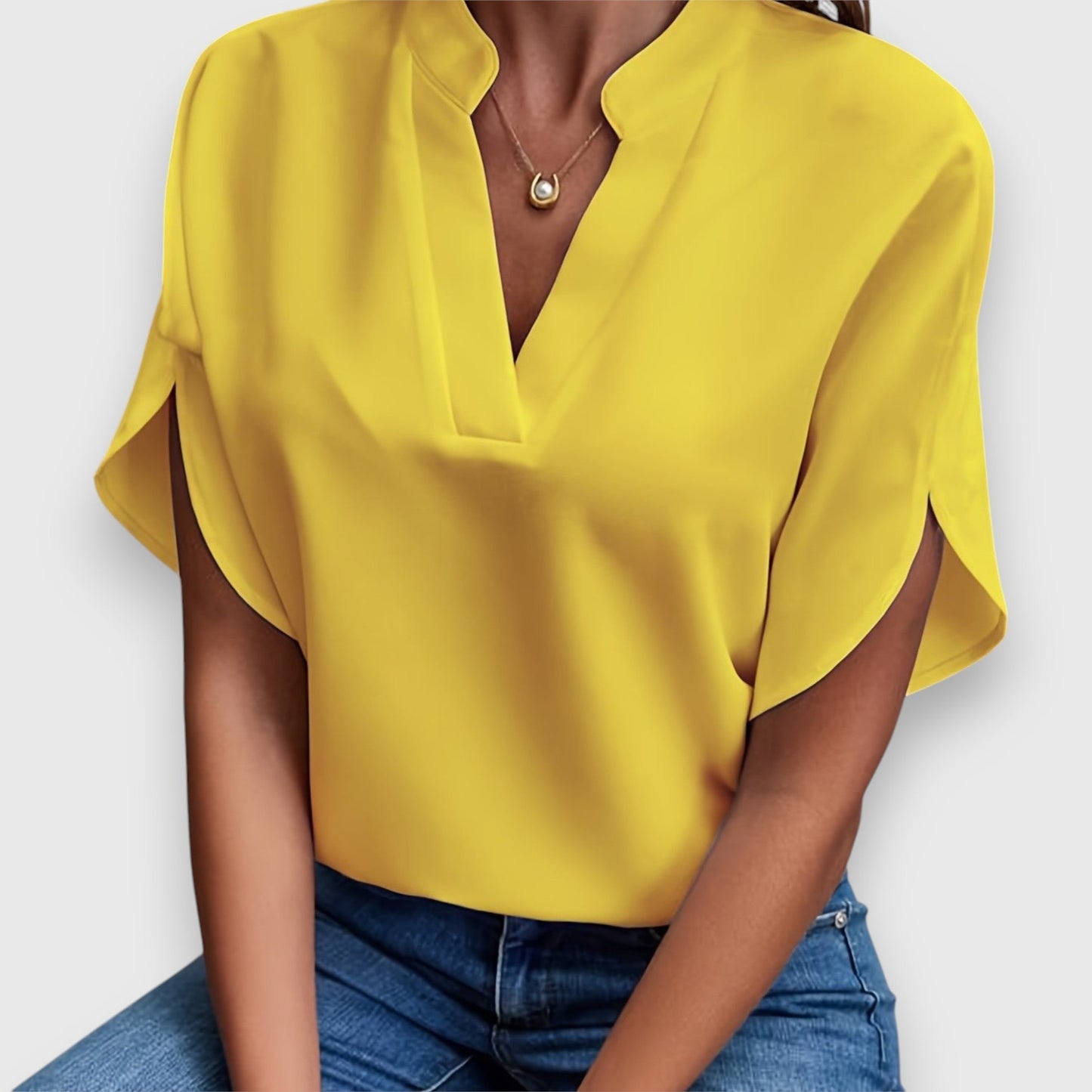 Dames Blouse Transparant Elegante Pasvorm