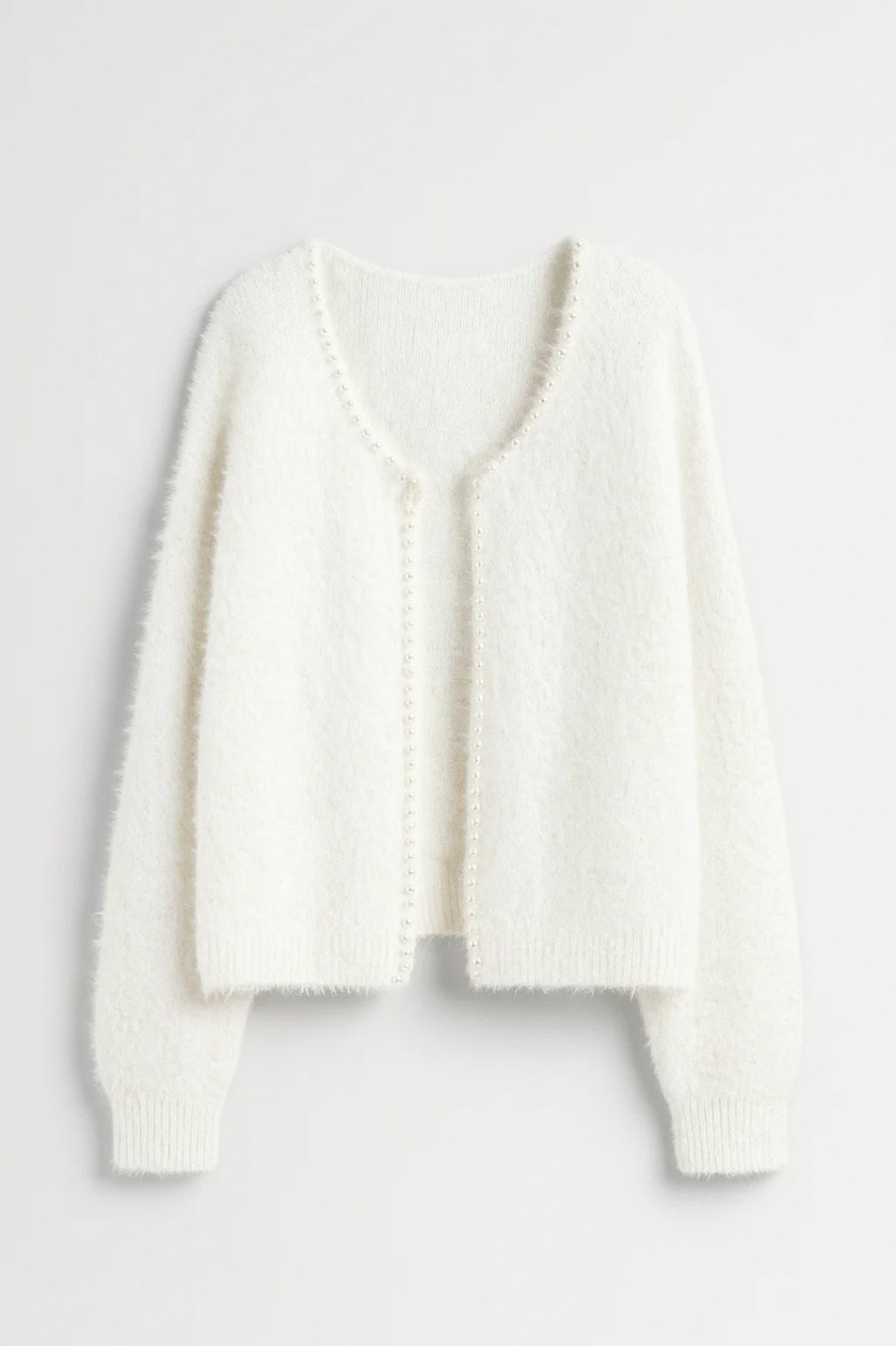 Zacht Vest Met Parels Elegant Comfortabel