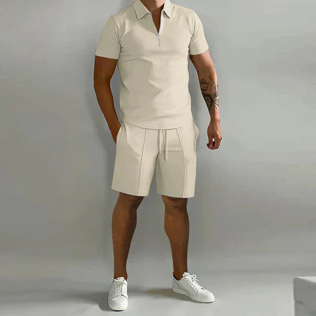Heren Zomerset Tweedelig - Comfortabele Polo en Korte Broek