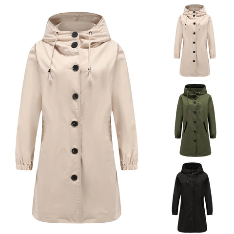 Trenchcoat Lange Stijl Vrouwen