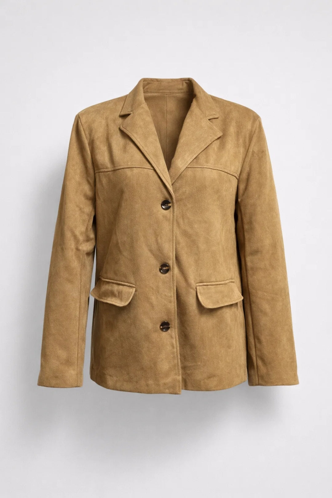 Dames Blazer Getailleerd met Knoopsluiting en Zijzakken