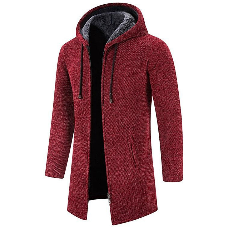Herenvest Fleece Halflang met Capuchon Warm en Waterdicht