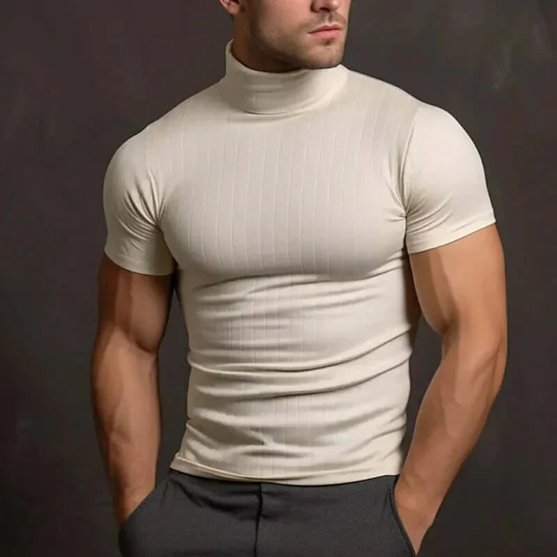 Heren T-shirt Effen Kleur Comfortabel Casual Model
