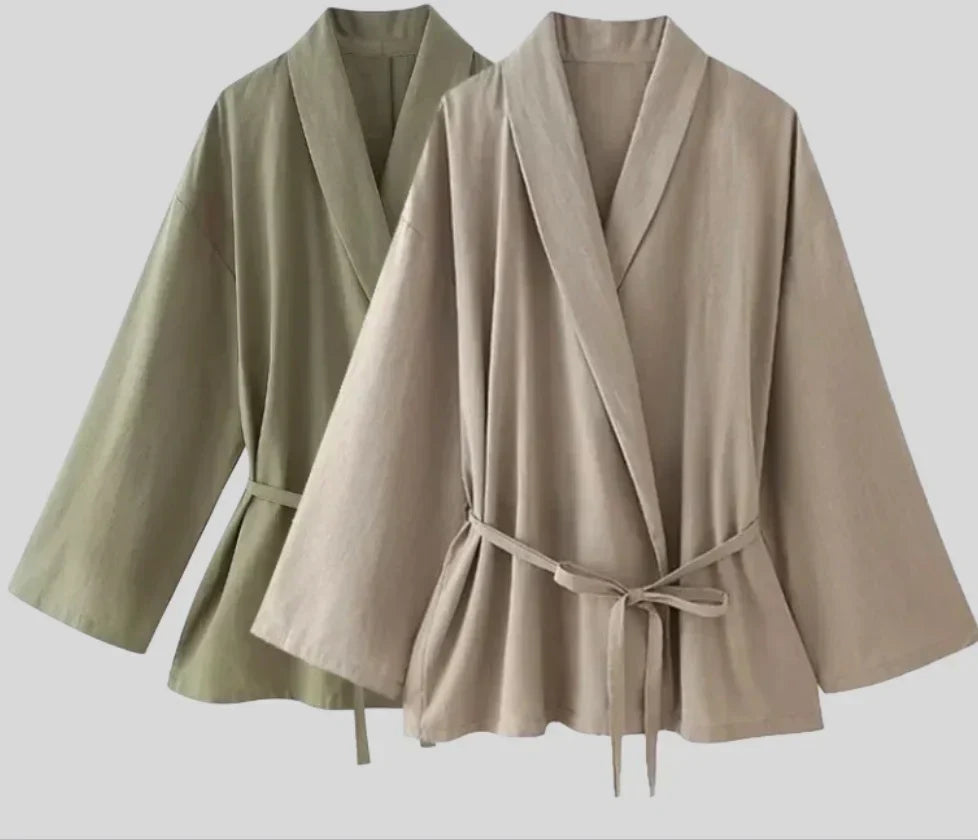 Luchtige Kimono Set voor Dames Zomerkleding