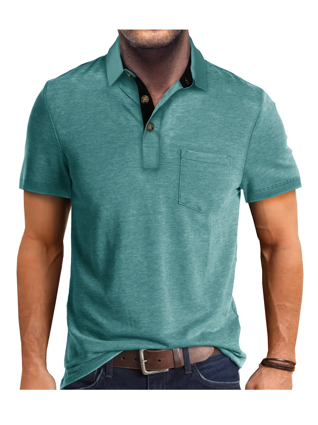 Heren Polo Shirt – Ademend en Comfortabel met Borstzak