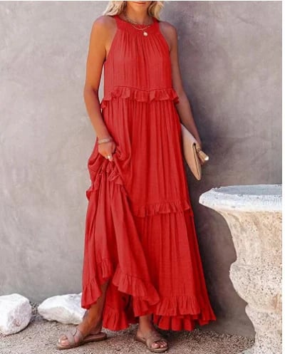 Maxi Jurk Lange Zomerjurk Gaia Stijl