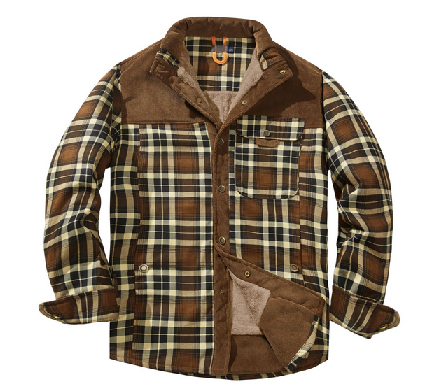 Heren Lumberjack Jas Warm en Weerbestendig Rood Groen Blauw