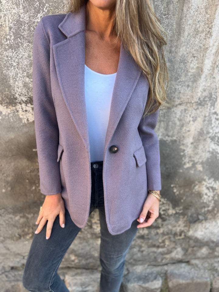 Blazer Casual Heren Leren Jas