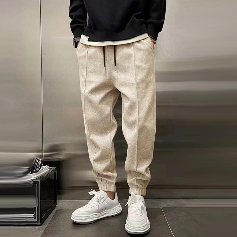 Herensportbroek Elastische Band Zwart Comfortabel Sportbroek