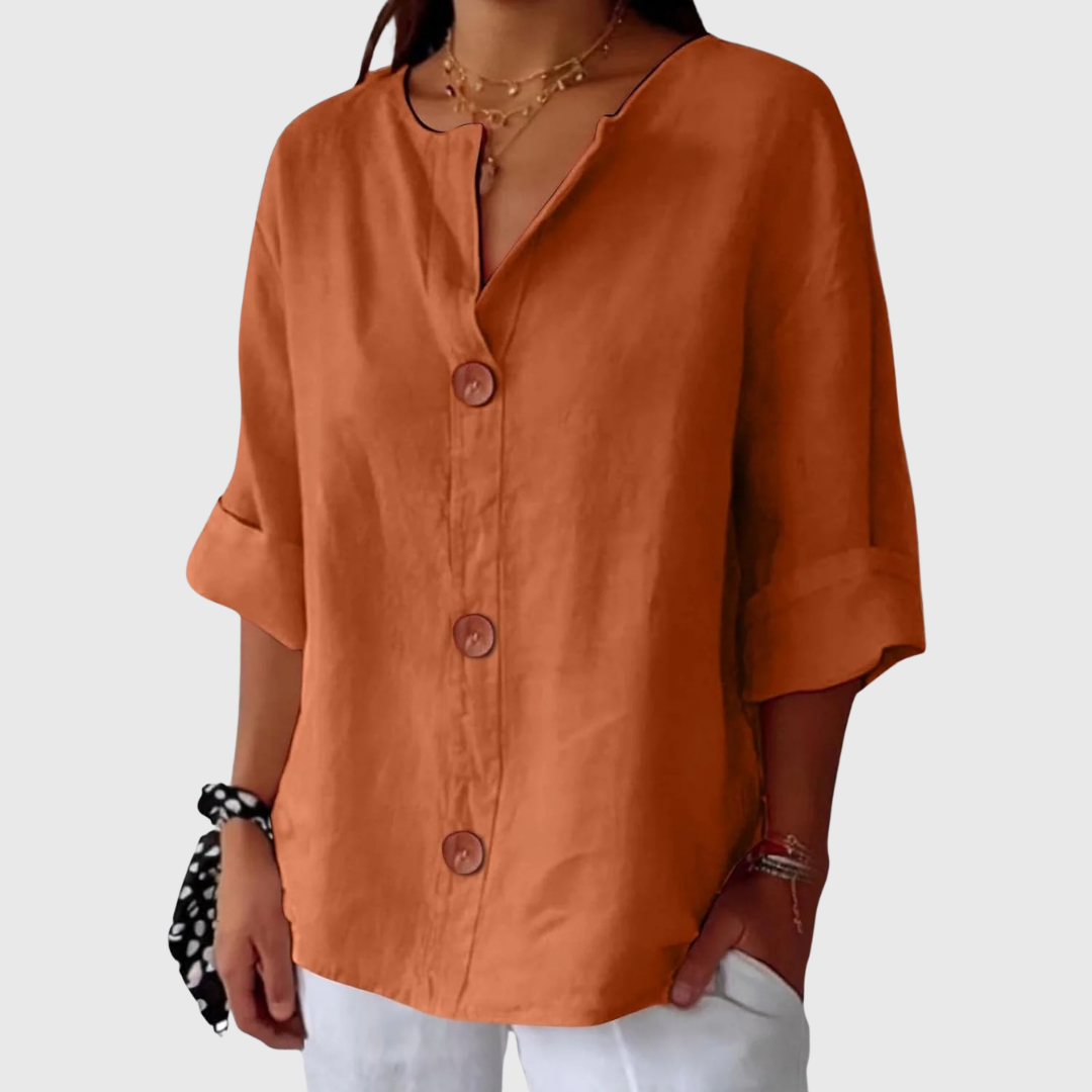 Dames Blouse Lichtgewicht Comfortabele Pasvorm Elegant