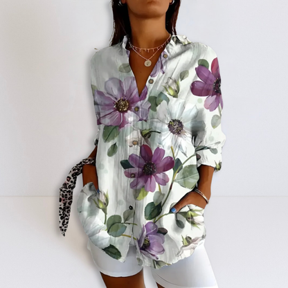 Dames Blouse Viscose Losse Pasvorm