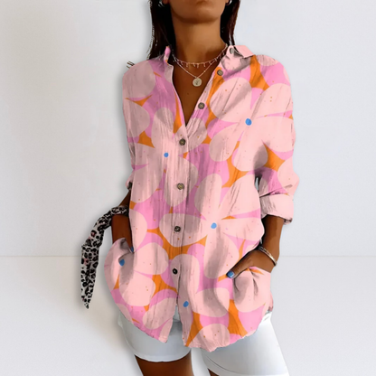 Dames Blouse Viscose Losse Pasvorm