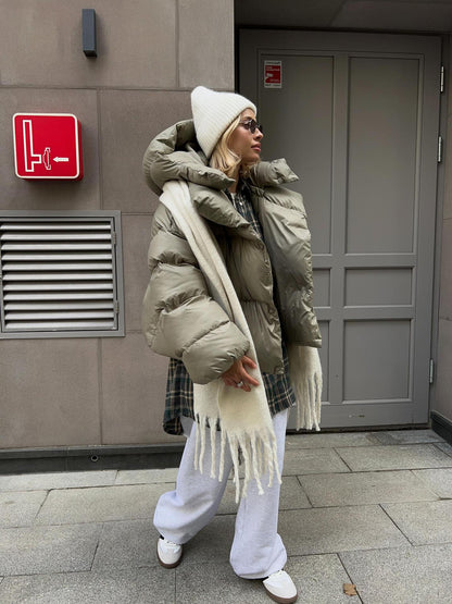 Dames Pufferjas Kort Warm en Stijlvol