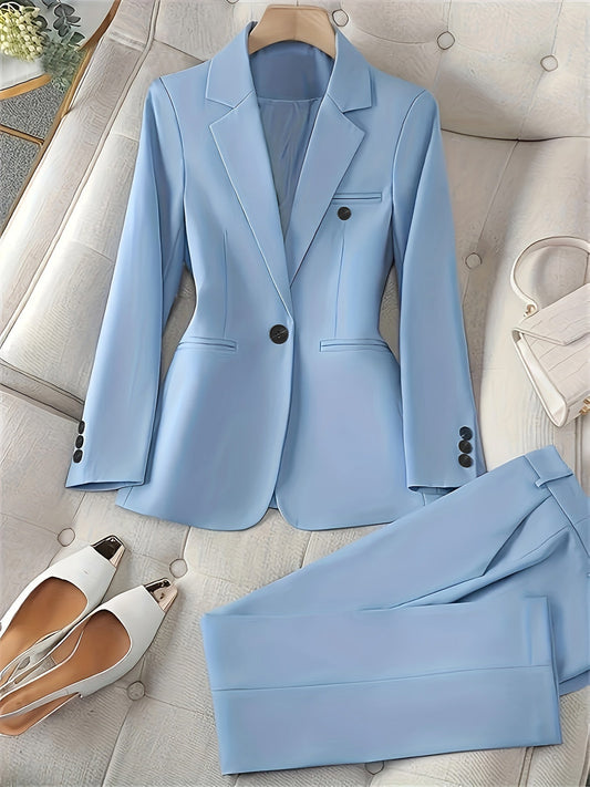 Dames Blazer Pak Reverskraag Tijdloos Elegant - StudioMarella
