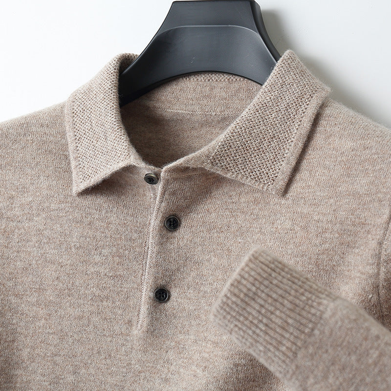 Kasjmier Polo Lange Mouwen Luxe Comfortabel