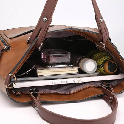 Leren Dameshandtas Stijlvol en Ruim Luxe Model