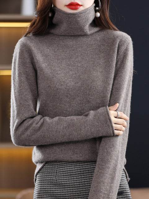 Dames Trui Lange Mouwen van Katoen Comfortabel Casual