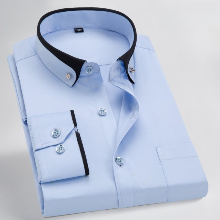 Heren Overhemd Lange Mouwen Klassiek Elegant