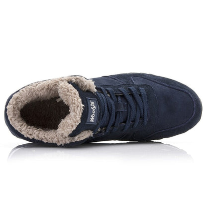 Heren Winterschoenen Warm en Waterdicht met Bontvoering