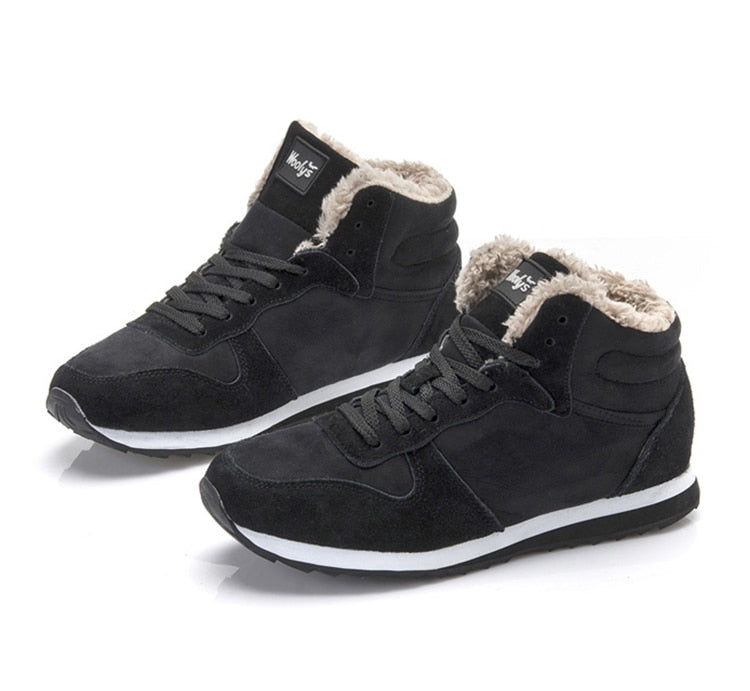 Heren Winterschoenen Warm en Waterdicht met Bontvoering