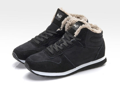 Heren Winterschoenen Hoge Sneakers Warm Bontvoering