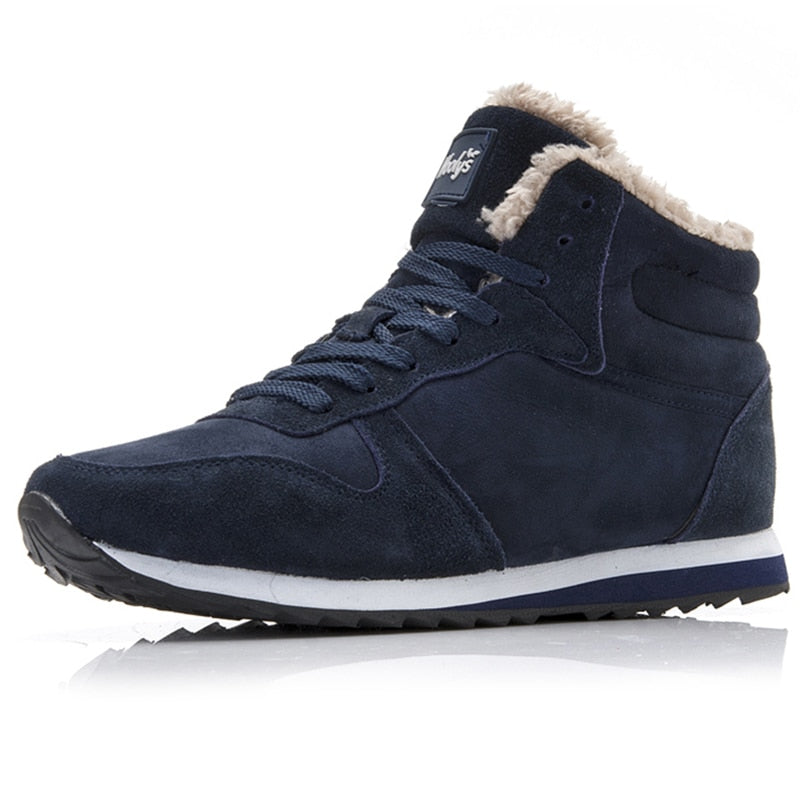 Heren Winterschoenen Hoge Sneakers Warm Bontvoering