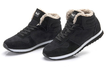 Heren Winterschoenen Warm en Waterdicht met Bontvoering