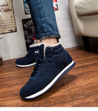 Heren Winterschoenen Hoge Sneakers Warm Bontvoering
