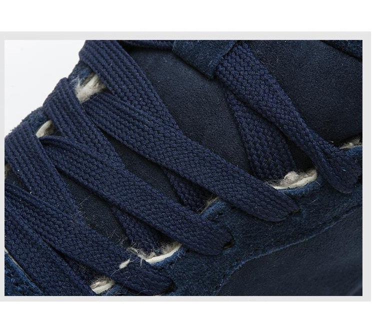 Heren Winterschoenen Hoge Sneakers Warm Bontvoering
