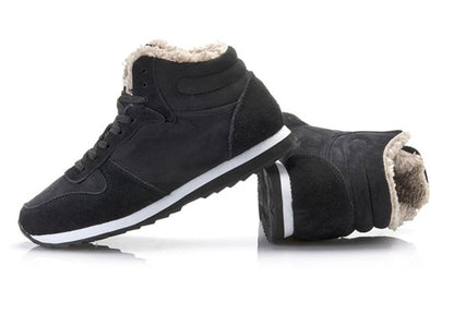 Heren Winterschoenen Hoge Sneakers Warm Bontvoering