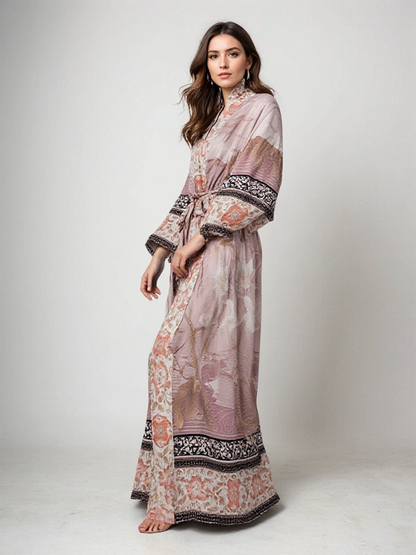 Maxi Kimono Dames Bloemenprint Zomerjurk - StudioMarella
