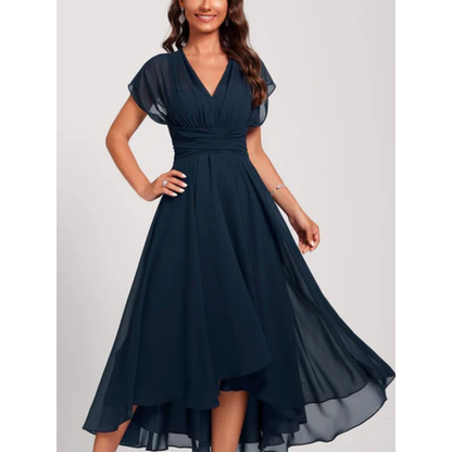 Midi Jurk Formeel Elegante Avondkleding