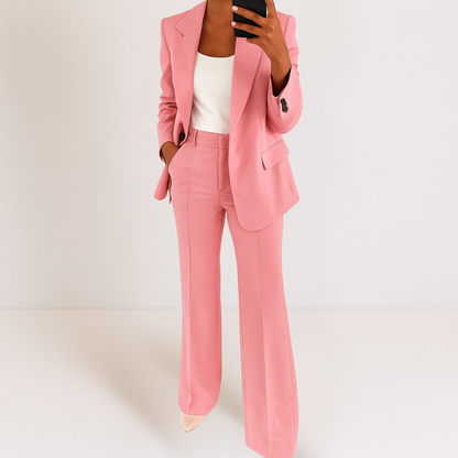 Dames Blazer Broek Set Tweedelig Kostuum