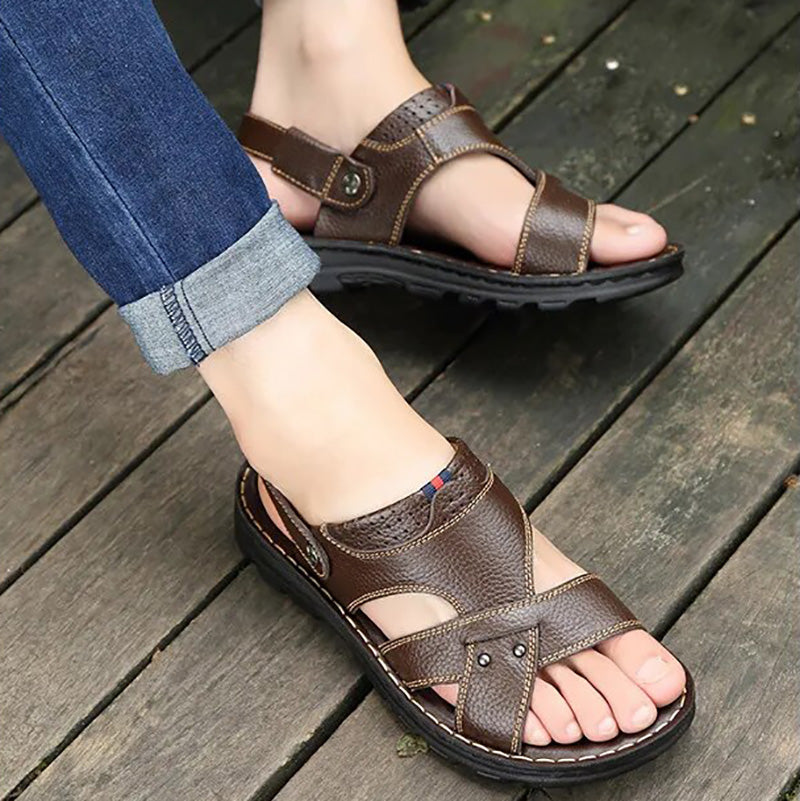 Mode Sandalen van Leer