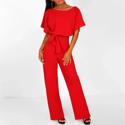 Laravie Jumpsuit Wijd Met Ceintuur Zomerjurk
