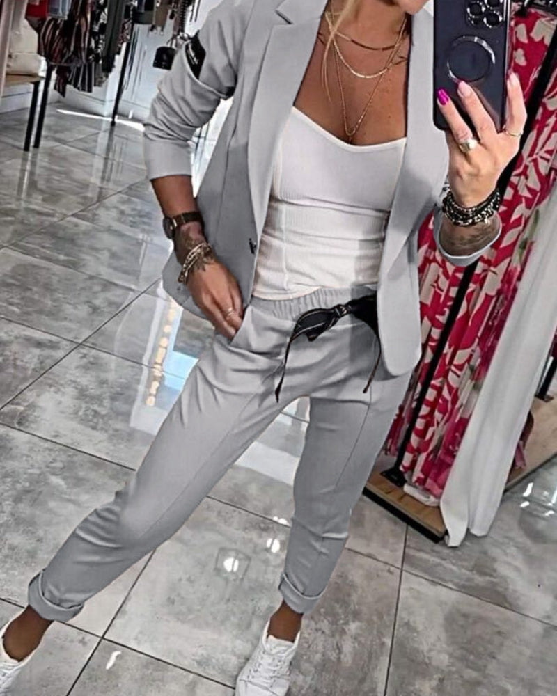 Blazer Set Dames Stilvolle Kostuum damescollectie