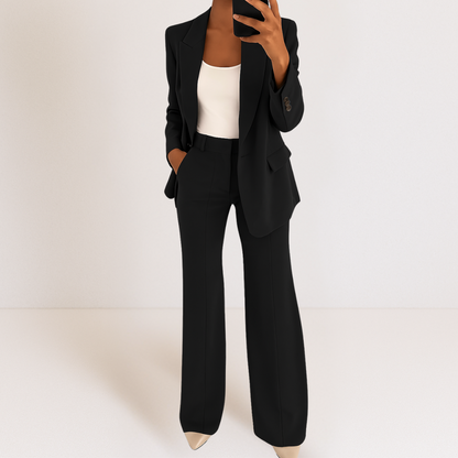 Dames Blazer Broek Set Tweedelig Kostuum